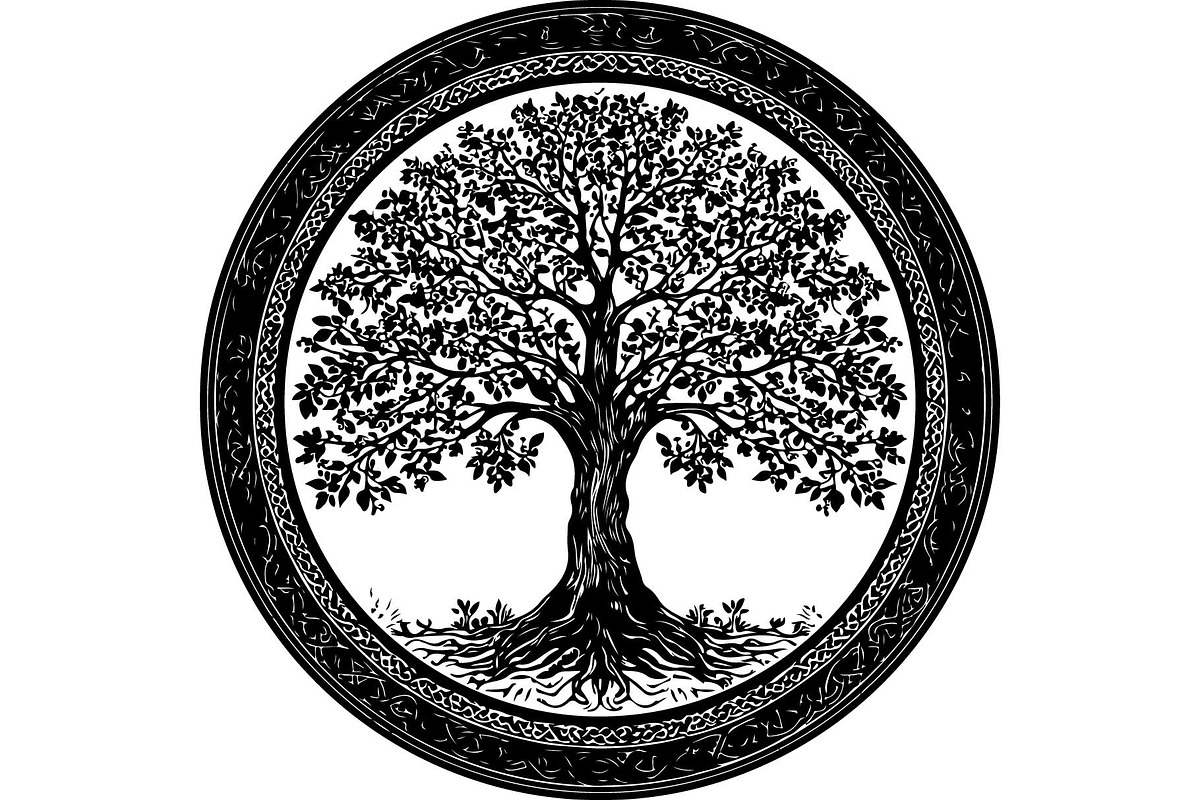 Tree of Life Circle SVG Bundle, an Object Graphic by jahid234 (Photo 12 of 13)