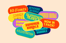 [30% OFF] Summer 10 Fonts Bundle