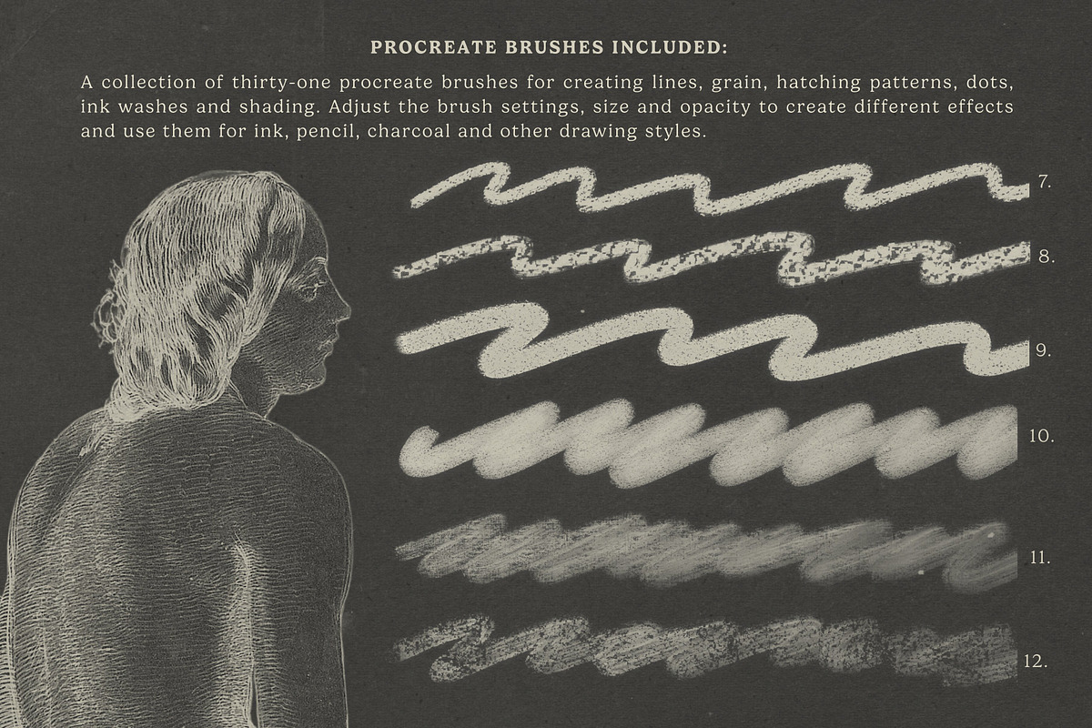The Inktober Challenge Procreate Kit, a Brush Add-On by Digi Life (Photo 4 of 9)