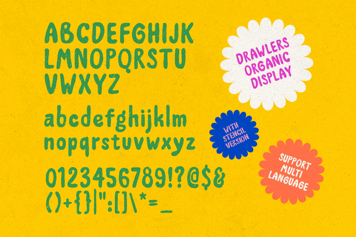 Drawlers - Organic Sans, a Sans Serif Font by Letterhend Studio (Photo 9 of 9)