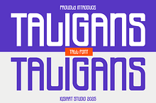 Taligans - Tall Font