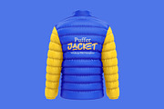 Full Sleeve Puffer Jacket Mockup, a Hoody Mockup by Dev.Rawat21 (Thumbnail 3 of 3)