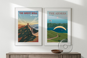 Travel Posters Set. Vol.3