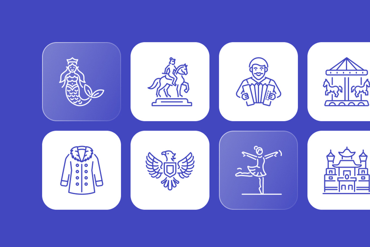 Russian Outline Icons Set, an Outline Icon by Prosymbols (Photo 7 of 8)