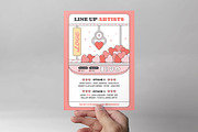 Valentine's Day Retro Arcade Concept, a Flyer Template by BrandPacks (Thumbnail 3 of 5)