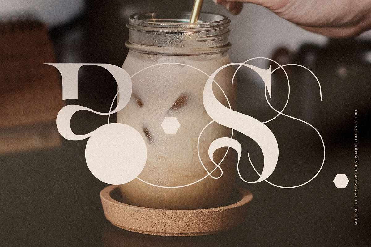 More Aloof Typeface Font, a Serif Font by Creativeqube Design (Photo 2 of 14)