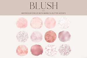 Blush Watercolor Circles