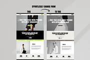 Bold Website Template Canva, a Landing Page Template by Row Creative (Thumbnail 7 of 9)