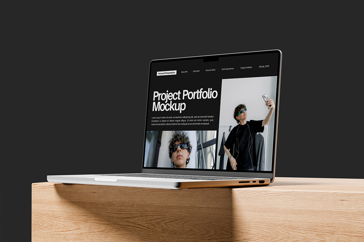 Laptop Presentation Mockup, a Mac Mockup by SimpangGraphics (Photo 4 of 4)