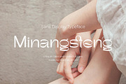 Minangsteng Sans Display, a Sans Serif Font by Violet Natural (Thumbnail 1 of 11)