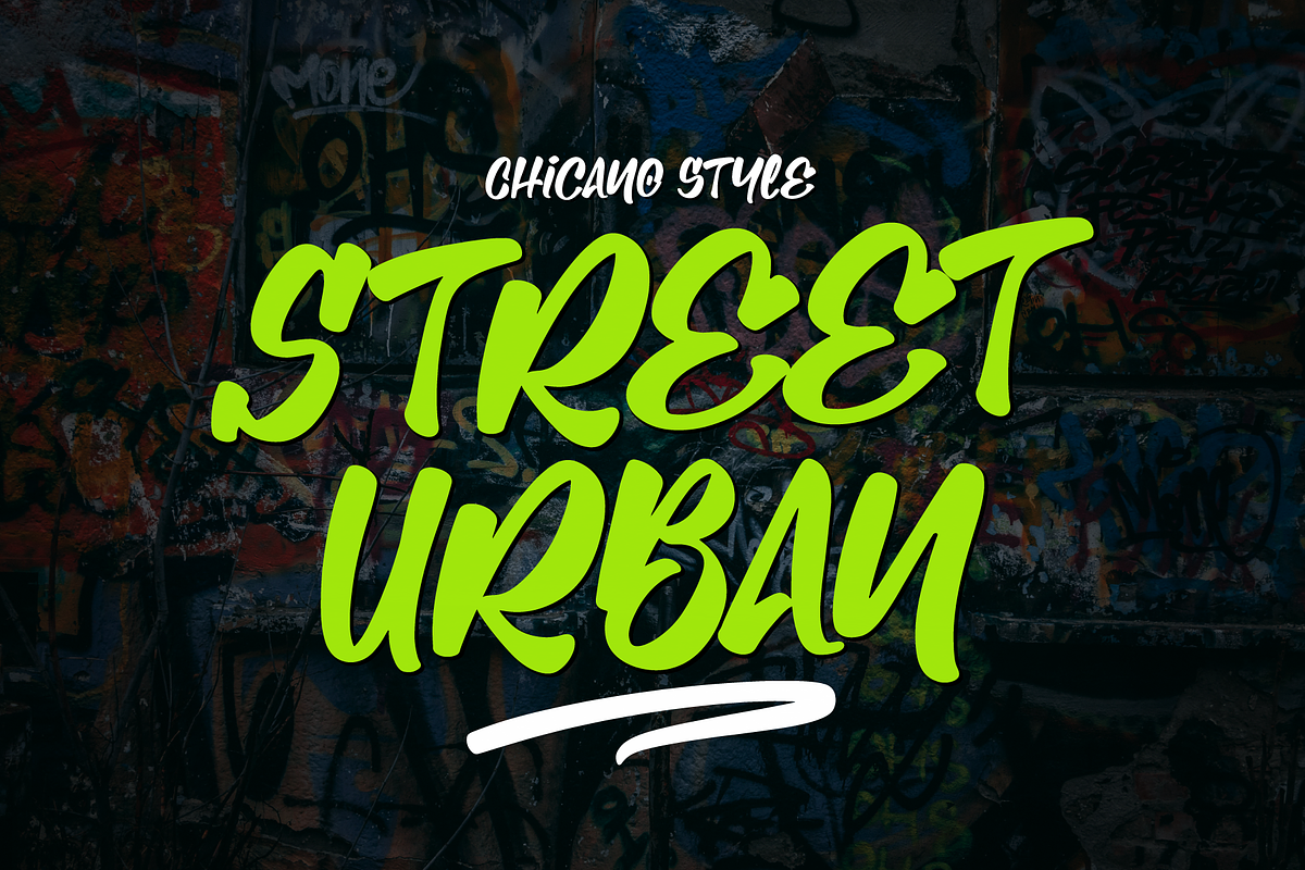 Chicano Style | Graffiti Font, a Handwritten Font by Denustudios (Photo 2 of 12)