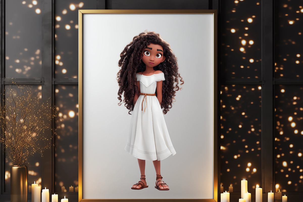 Cute Little Black Girls Illustration, a Person Illustration by LA Design (Photo 5 of 9)