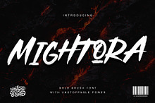 Mightora - Strong Brush Font