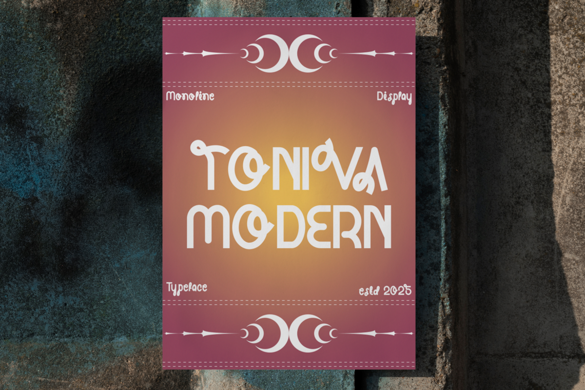 Toniva Headline Font, a Font by PutraCetol Studio (Photo 3 of 5)
