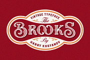 Brooks Vintage Font, a Serif Font by Harry Kasyanov (Thumbnail 1 of 8)