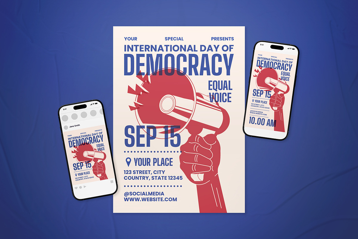International Day Of Democracy Flyer, a Flyer Template by The Good Store (Photo 1 of 2)