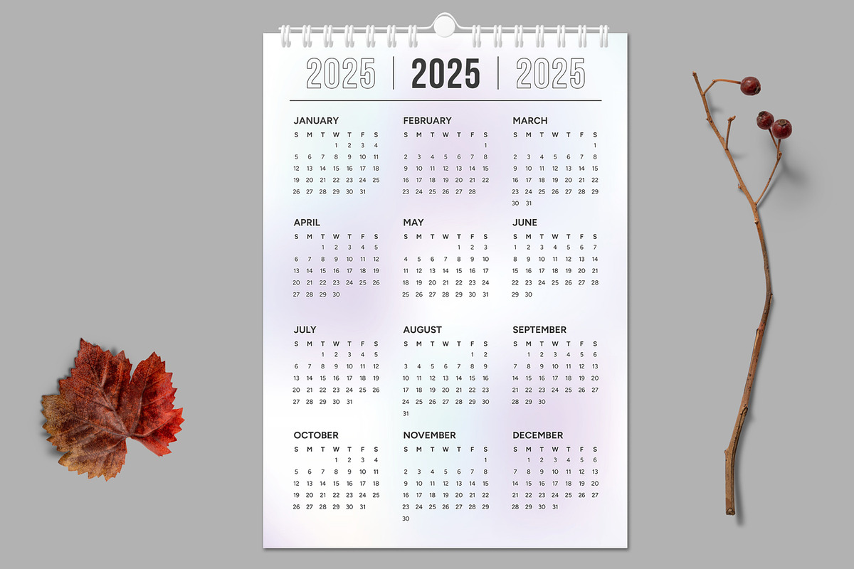 Calendar 2025 Layout, a Stationery Template by ContestDesign (Photo 1 of 3)