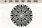 Stencil Mandala Vector, a Decorative Illustration by MARYCRAFTIRIA (Thumbnail 1 of 3)