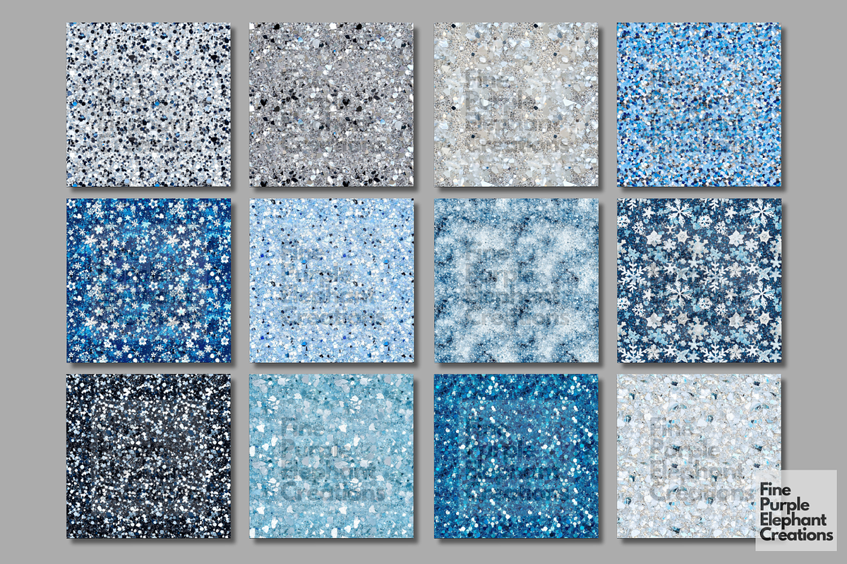 Winter Snowflake Glitter Holiday JPG, a Texture Graphic by Fine Purple Elephant (Photo 5 of 5)