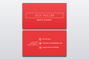 Modern Minimal Business Card 001, a Business Card Template by Nonaglyph Design (Thumbnail 2 of 4)