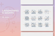 Mickey's Kingdom Line Art Icon Set, an Outline Icon by C.Gordon Illustration (Thumbnail 2 of 7)