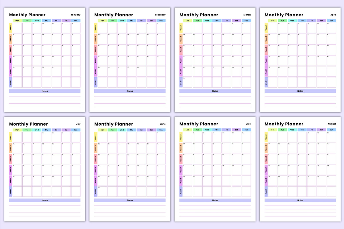 2025 Full Year Dated Planner Canva, a Stationery Template by Mustafiz (Photo 3 of 6)