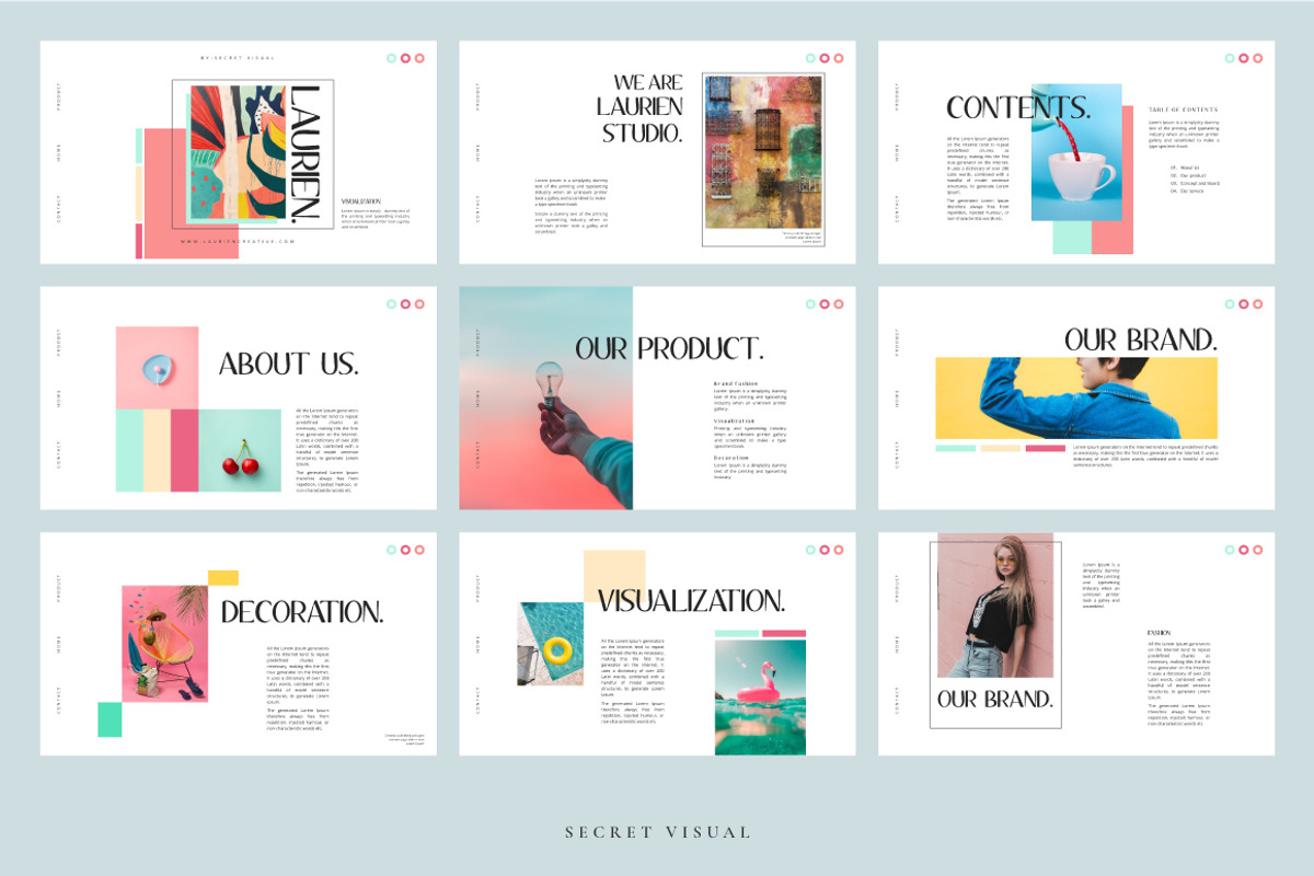 Laurien - PowerPoint Template, a Presentation Template by Secret Visual (Photo 6 of 9)