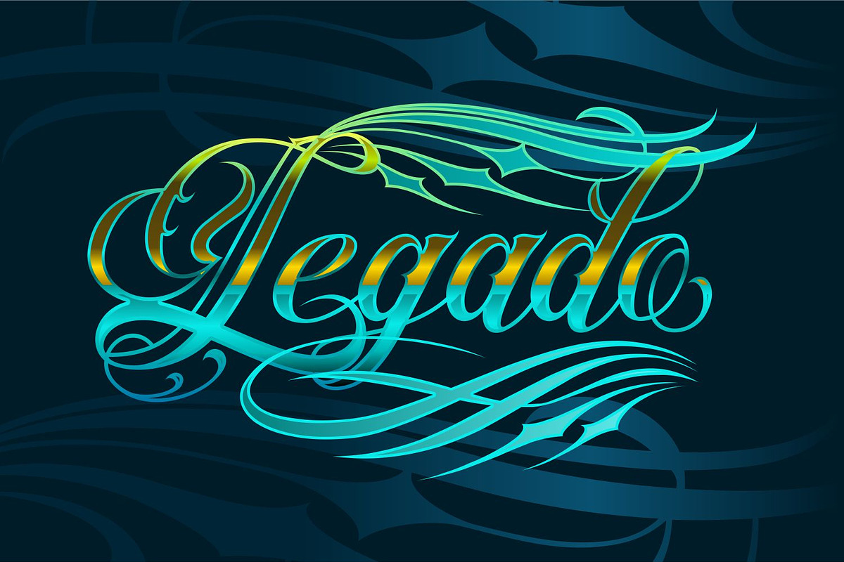 Diablo – Chicano Tattoo Script Font, a Blackletter Font by WhymoreArt (Photo 3 of 15)