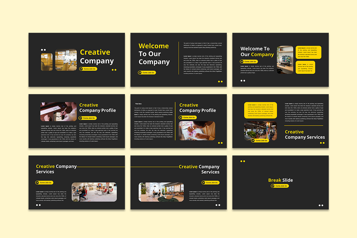Creative Company - PowerPoint, a Presentation Template by Iqsiart Studio (Photo 2 of 3)