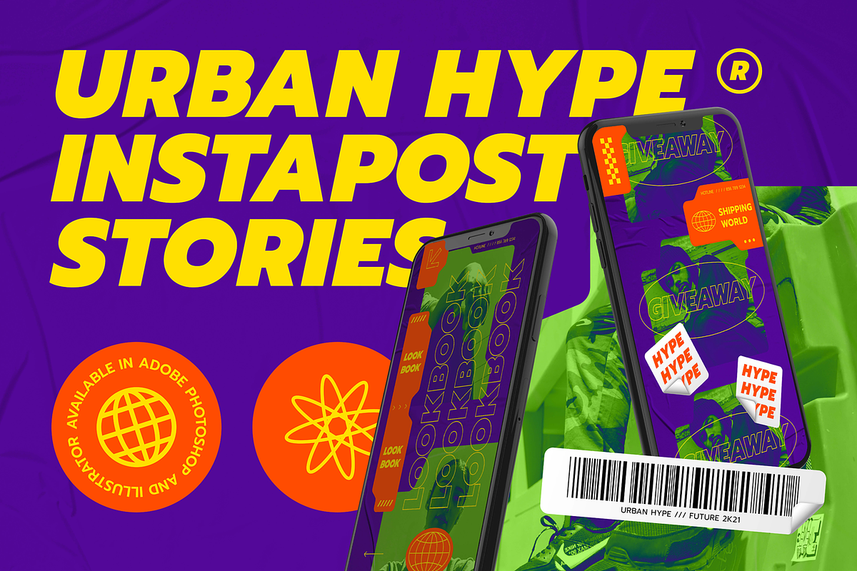 Urban Hype Social Media Kit, a Social Media Template by Creative Zeune (Photo 1 of 5)