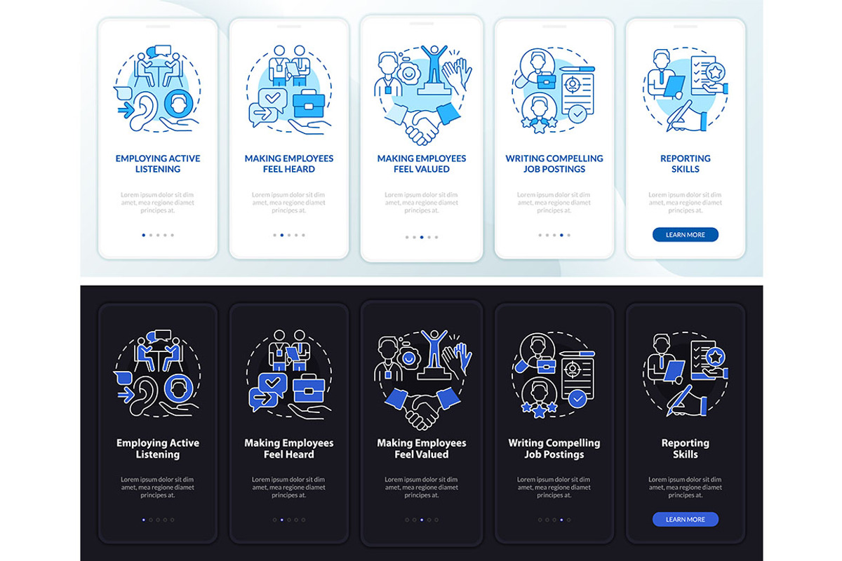 HR professional skills app screen, a Templates & Theme by IMG Visuals