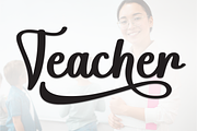 Teacher | Script Font, a Handwritten Font by Scratchones (Thumbnail 1 of 9)