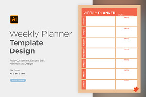 Weekly Planner Sheet Design -05