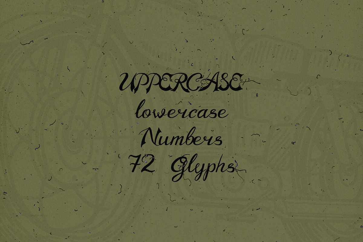 Old Motorcycle handwritten font preview 2