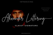 ALEXANDER LETTERING, a Script Font by AMINMARIO (Thumbnail 10 of 10)