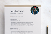 Elegant Rose Gold A4 Resume Template, a Resume Template by Mindful Mapbooks Co. (Thumbnail 6 of 6)