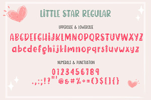 Little Star - Cute Display Font