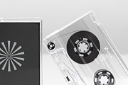 Transparent Cassette Mockup, a Packaging Mockup by Glue Lab (Thumbnail 2 of 5)