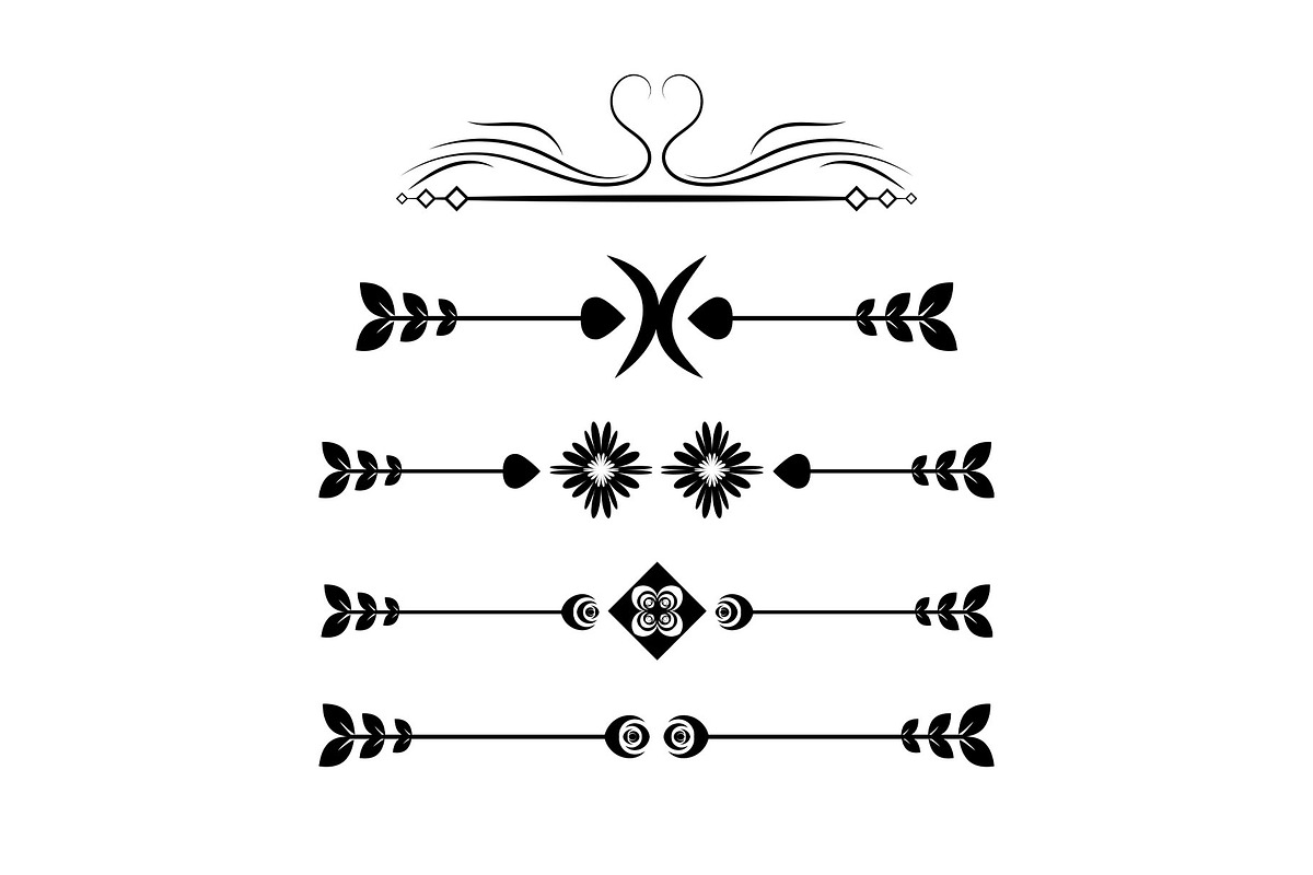 Geometric Lines Divider Designs, a Marketing Template by Photoshop Action (Photo 8 of 13)