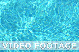 Blue water in swimming pool