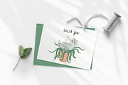 Cats and Plants Clipart and Patterns, an Animal Illustration by Anna Druzhkova (Thumbnail 23 of 23)