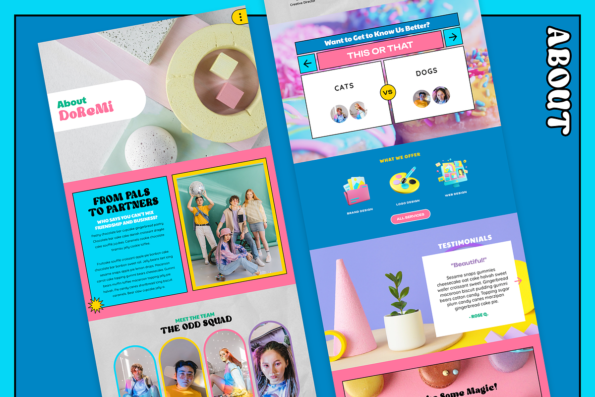 DoReMi Showit Website Template, a Websites & App Template by Flat Icons (Photo 6 of 10)