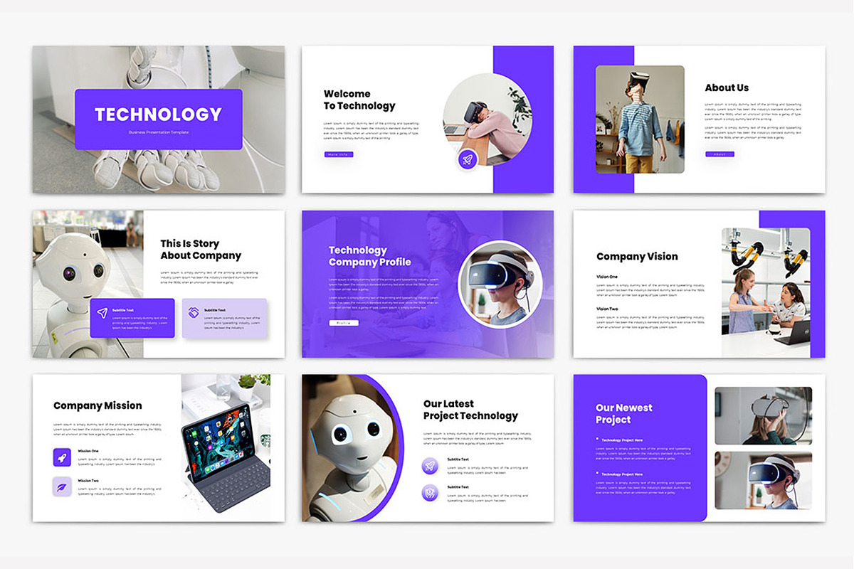 Technology Powerpoint-Slide Template, a Presentation Template by TypeMakers