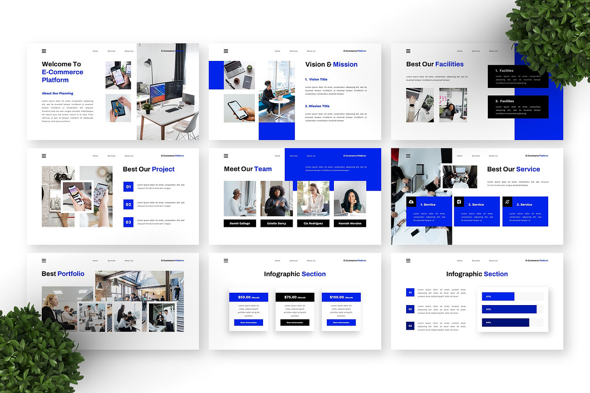E-Commerce Platfrom - Technology PPT preview 2