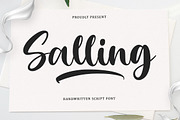 Salling Script, a Script Font by Rastype (Thumbnail 1 of 18)