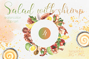 Shrimp Salad Wreath Template, an Illustration by NATASHA CHU (Thumbnail 1 of 4)