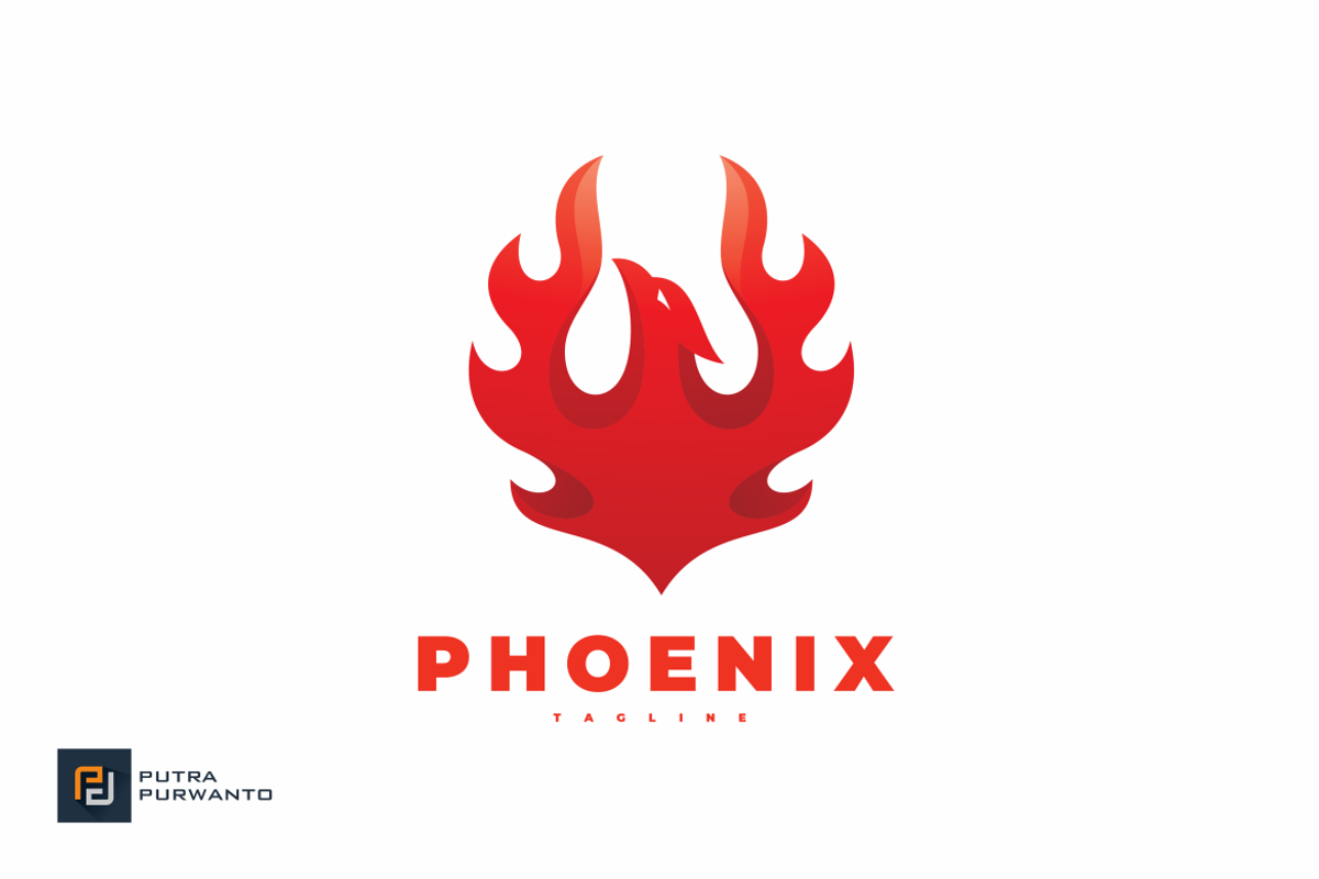 Modern Rising Phoenix Logo Design, a Branding & Logo Template by putra ...