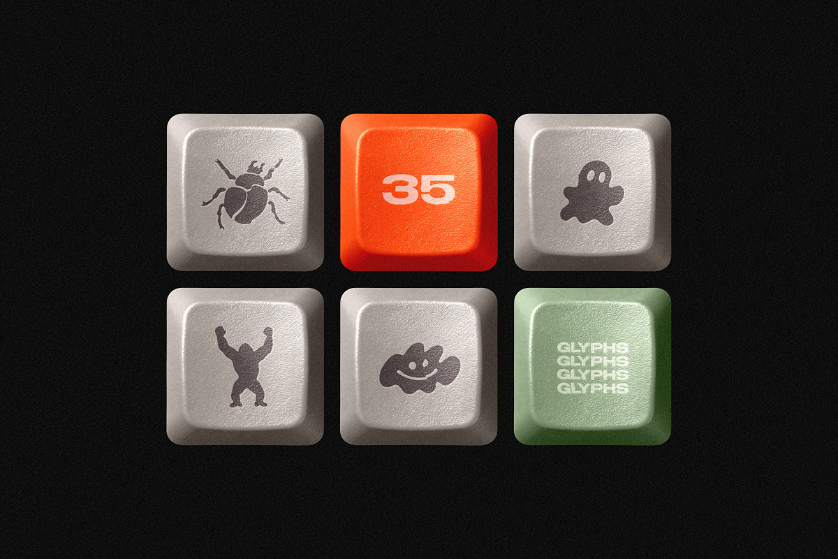Glyphs. 35 Vector Shapes & Creatures, an Object Graphic by pixelbuddha.net (Photo 2 of 5)