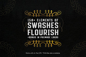 Swashes Kit / Decorative Add On Pack, a Font by Font Bundles