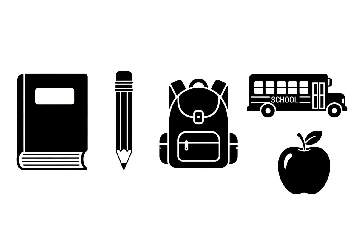 Back To School Silhouette Bundle, an Illustration by Designer_Momina (Photo 20 of 51)